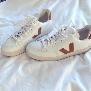 Veja V-12 Sneakers with Brown Suede V